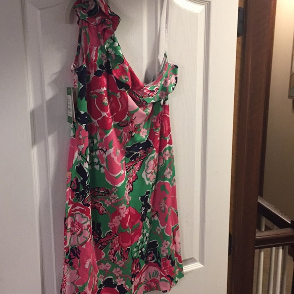LILY PULITZER - one shoulder printed dress - Picture 3 of 4